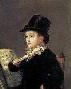 Portrait of Mariano Goya, the Artist-s Grandson Francisco de goya y Lucientes